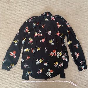 Ann Taylor Tie Neck Top Size S